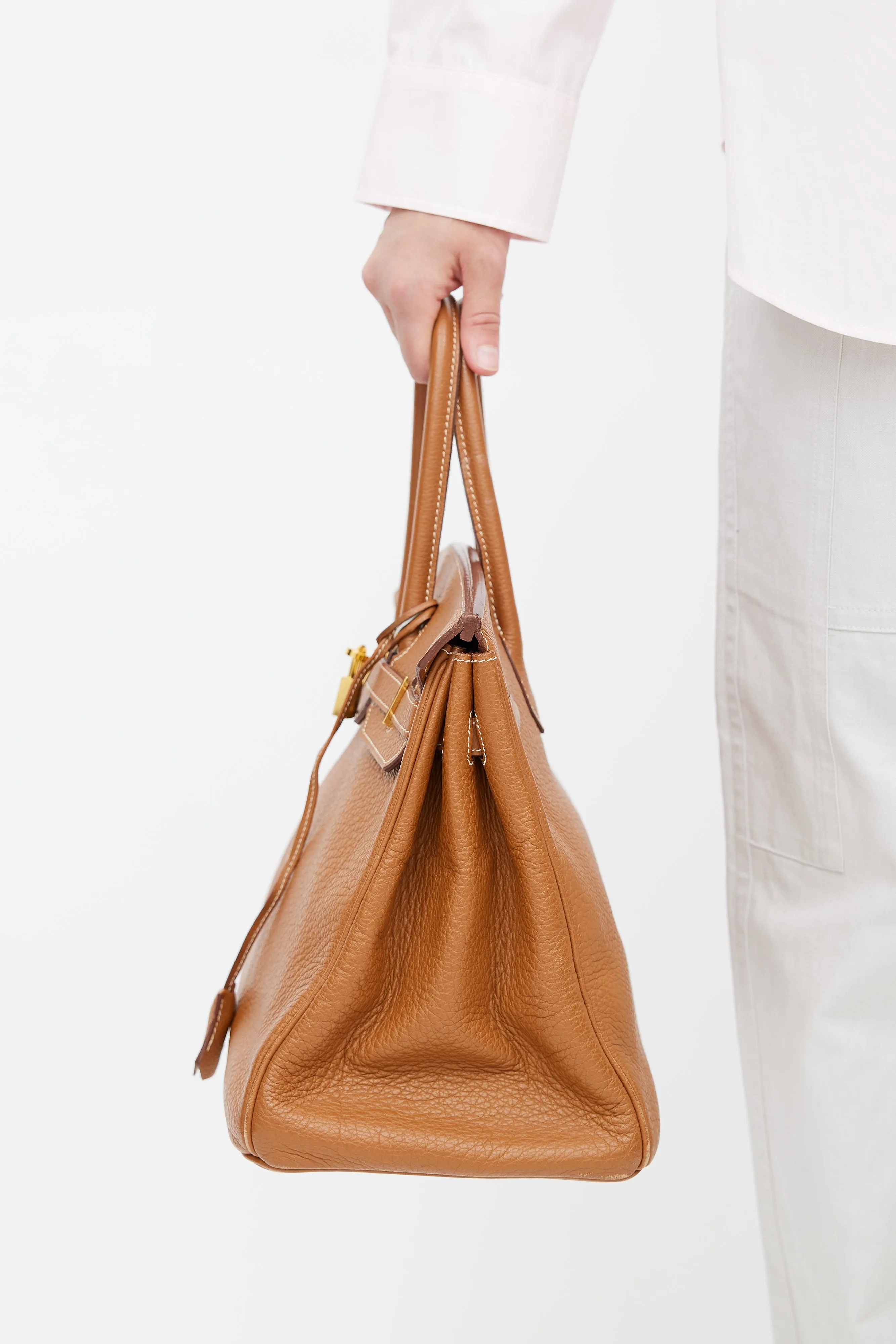 2008 Gold Clemence Birkin 35 Bag