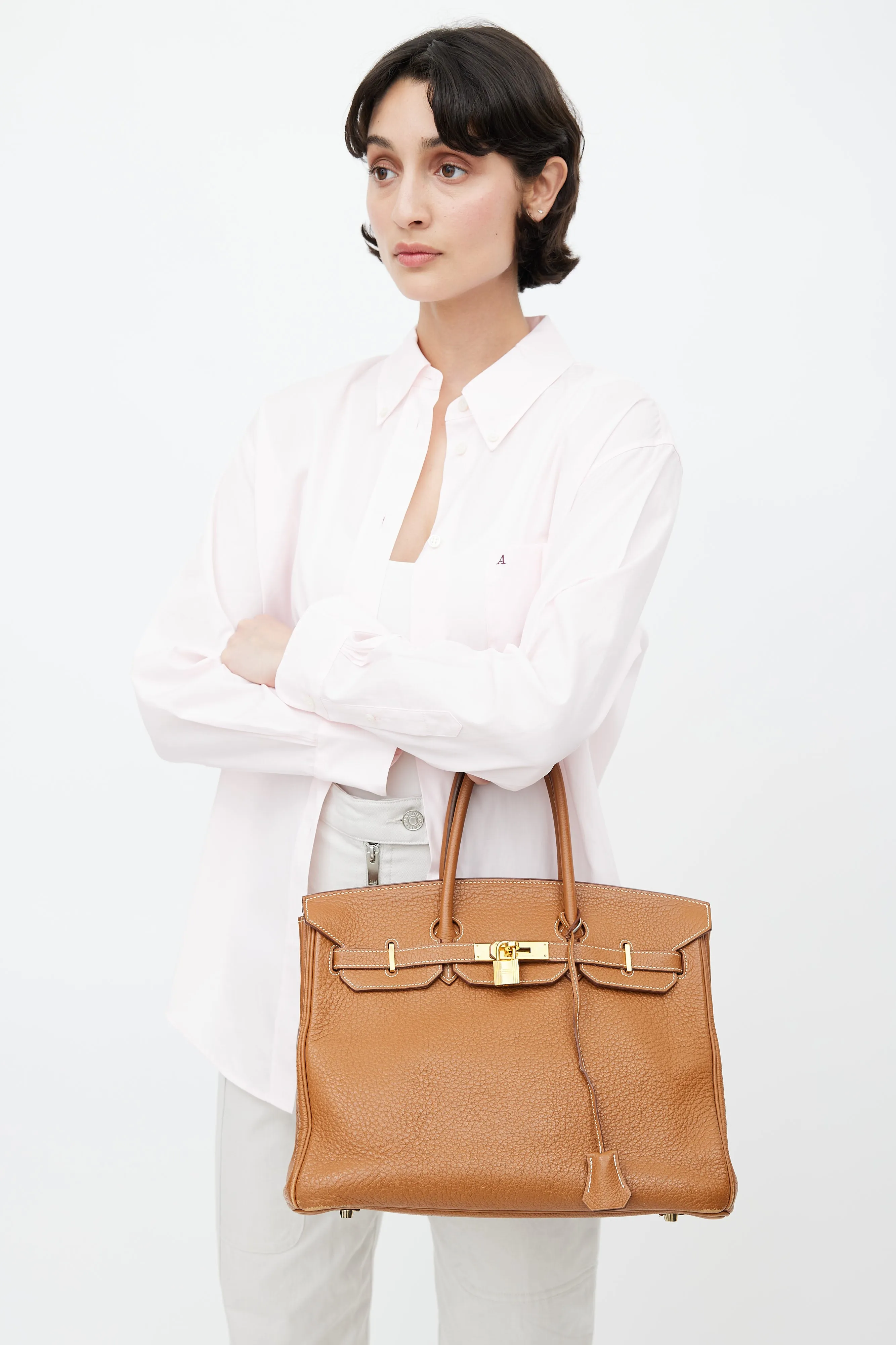 2008 Gold Clemence Birkin 35 Bag