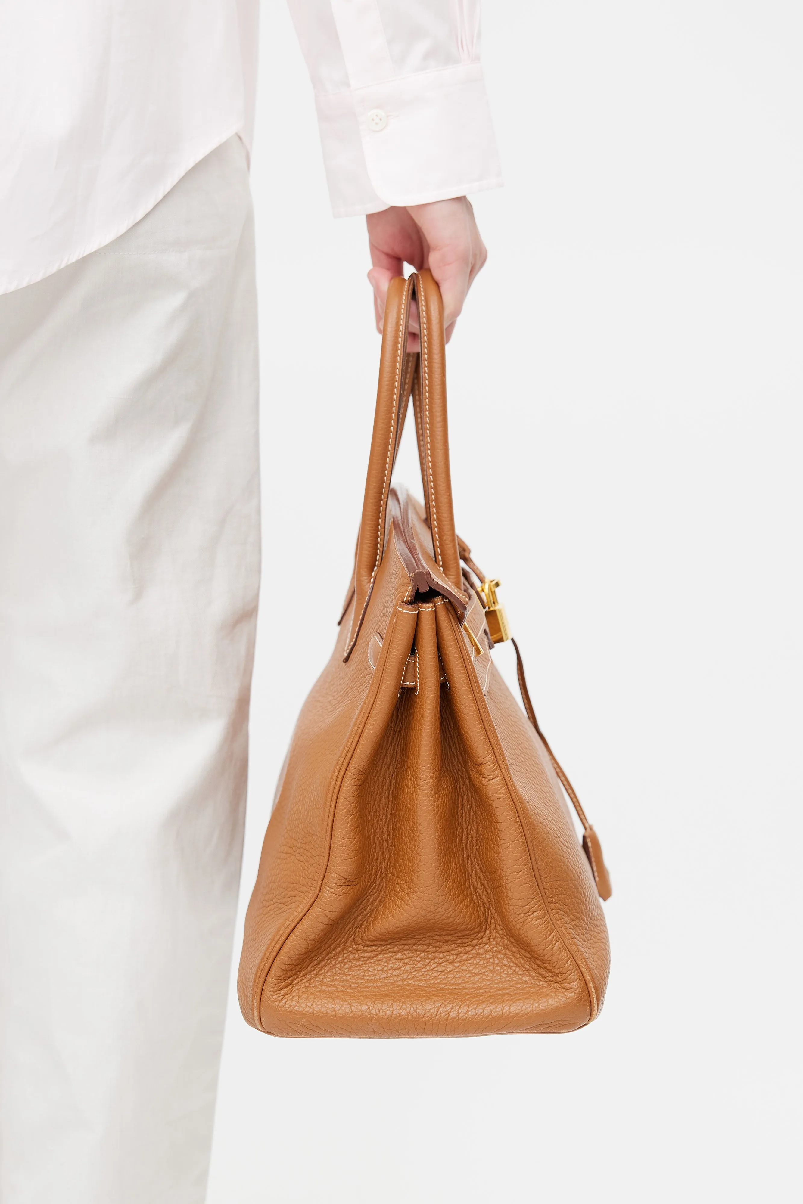 2008 Gold Clemence Birkin 35 Bag