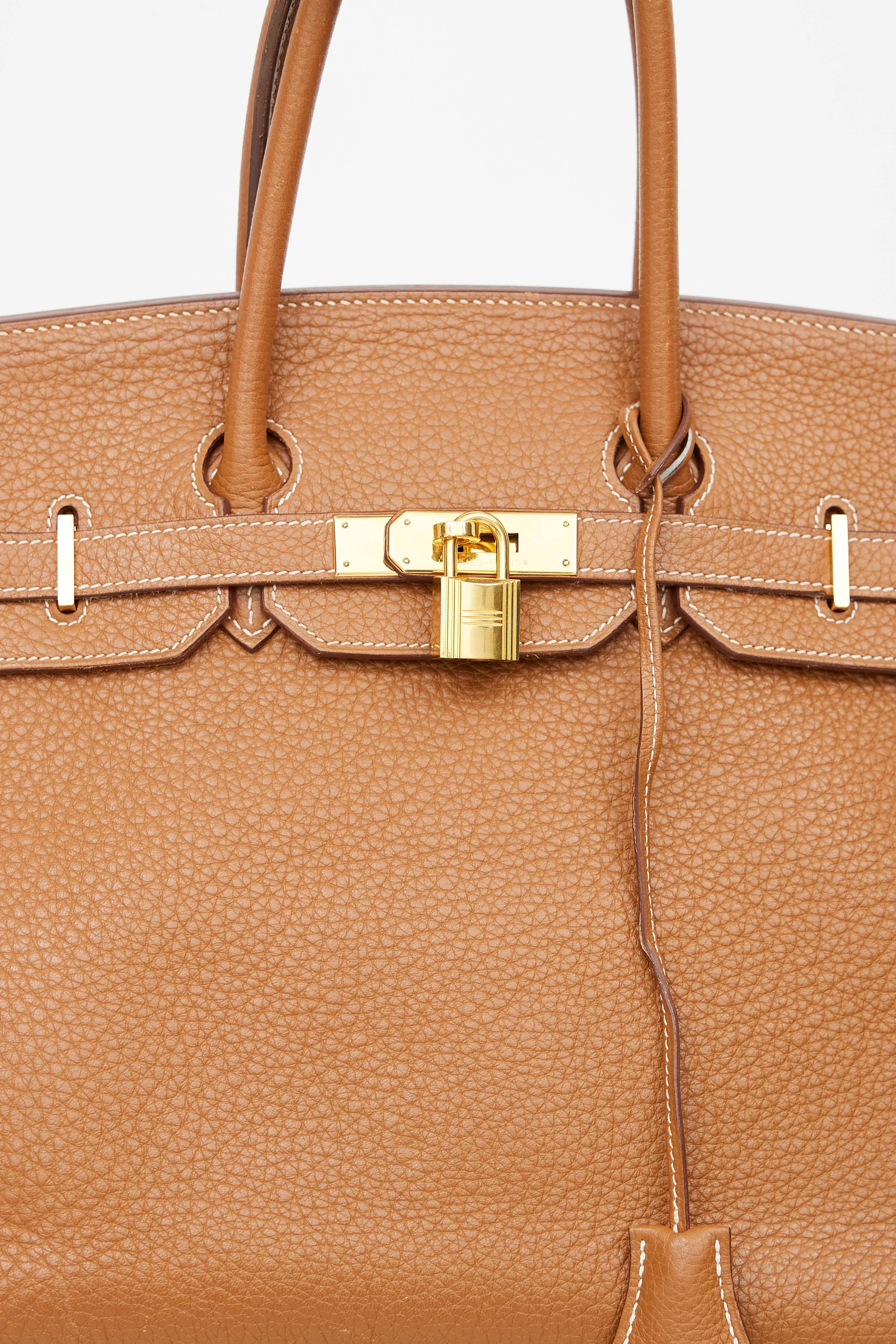 2008 Gold Clemence Birkin 35 Bag