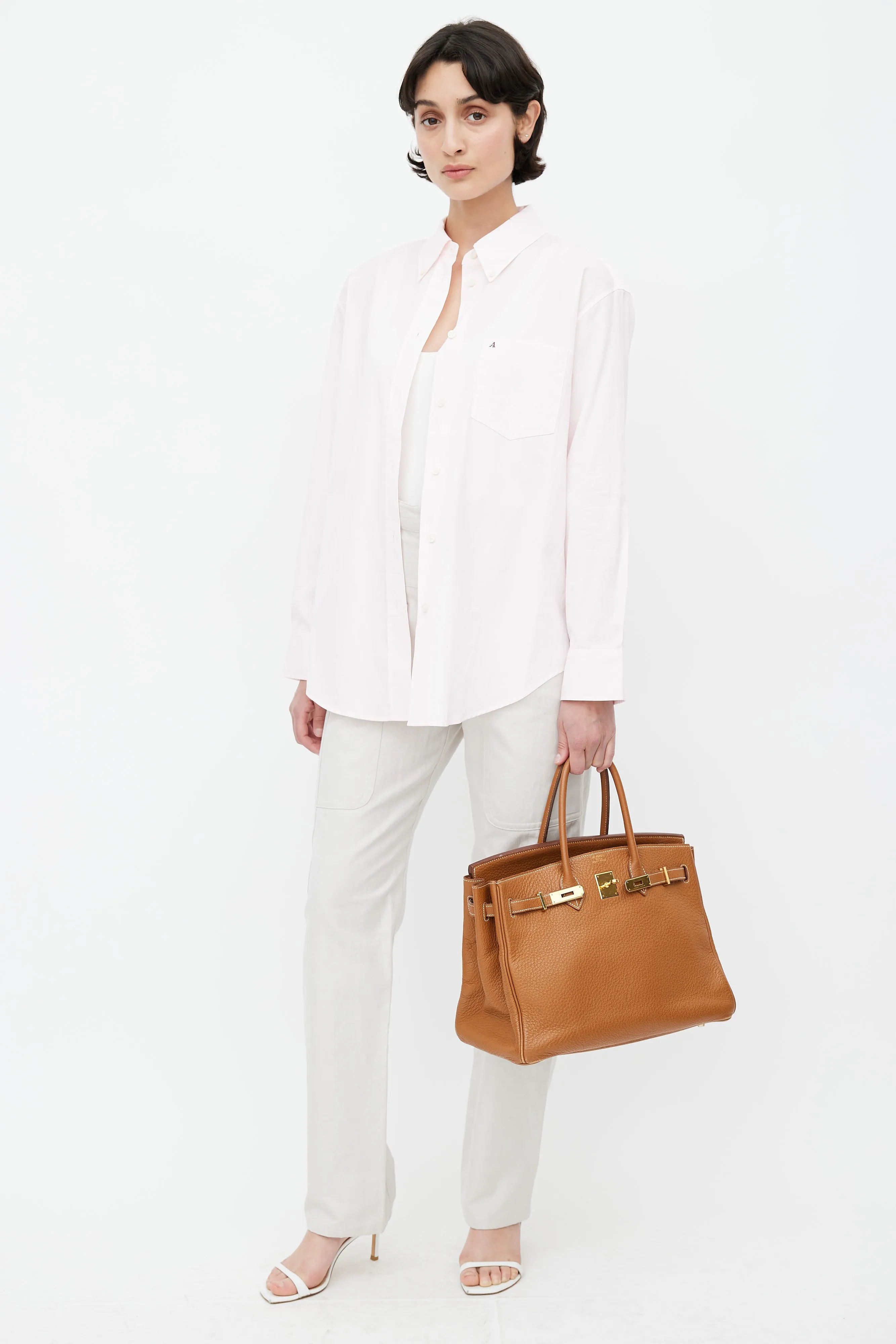 2008 Gold Clemence Birkin 35 Bag
