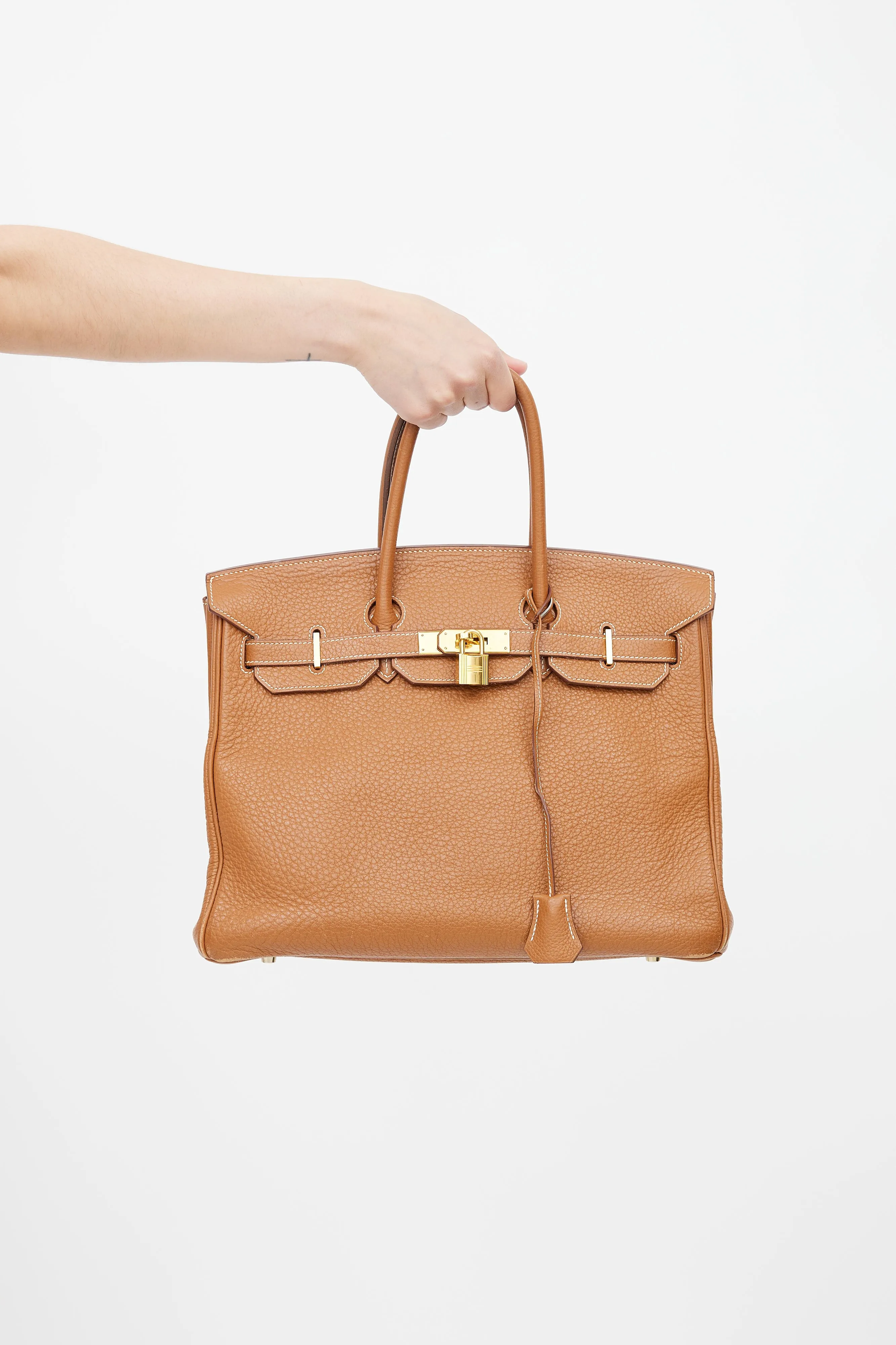 2008 Gold Clemence Birkin 35 Bag