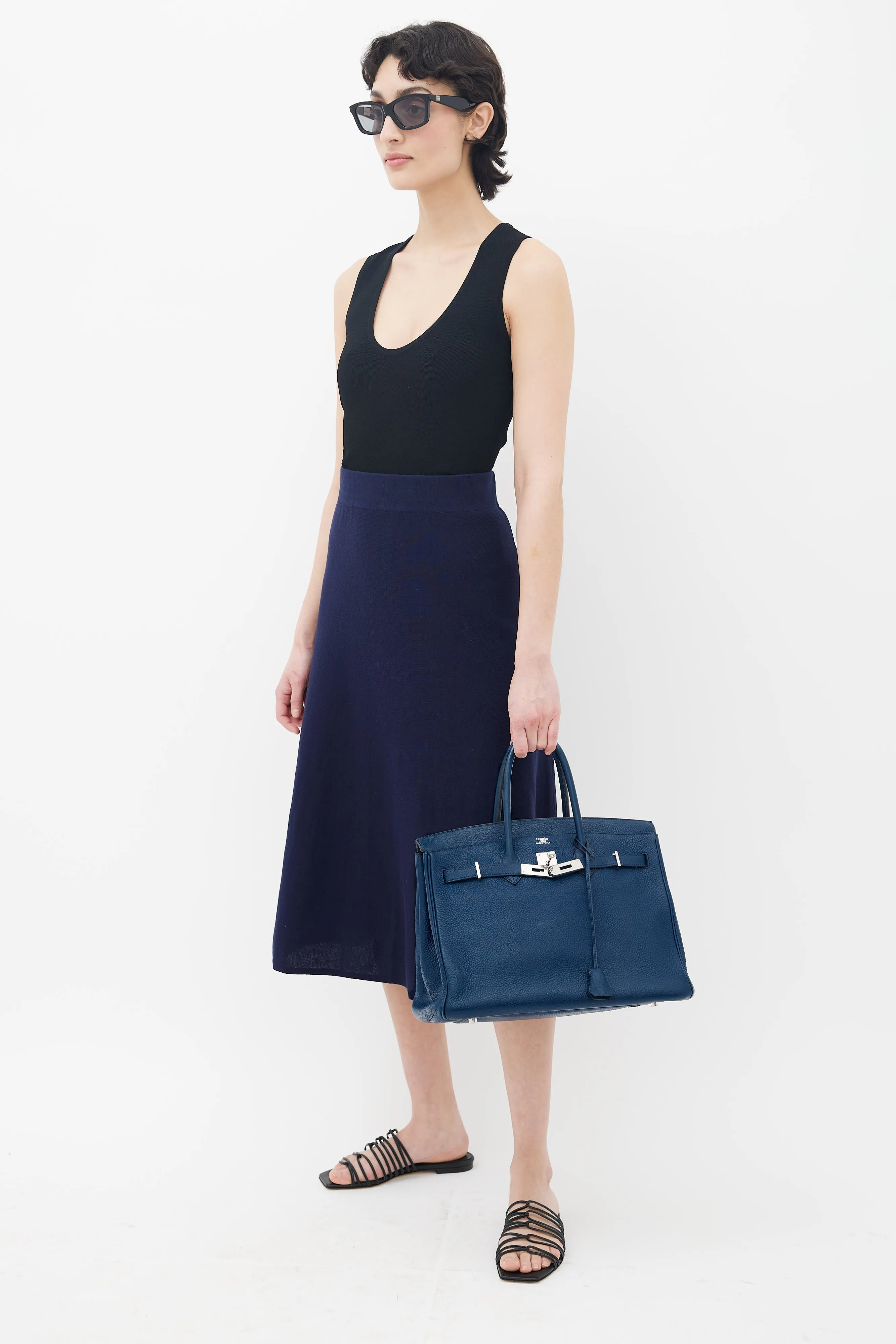 2010 Bleu de Malte Clemence Birkin 35 Bag