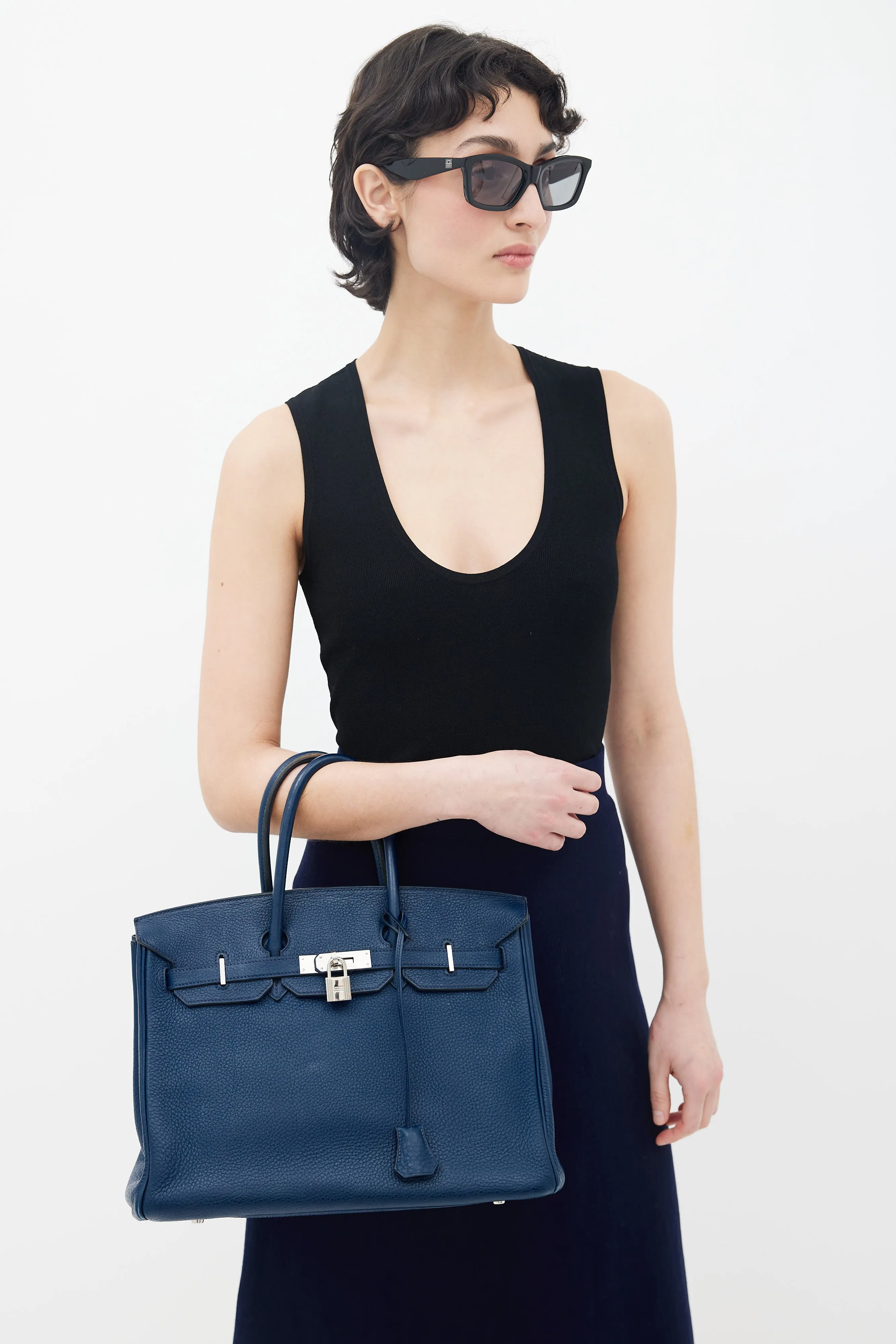 2010 Bleu de Malte Clemence Birkin 35 Bag