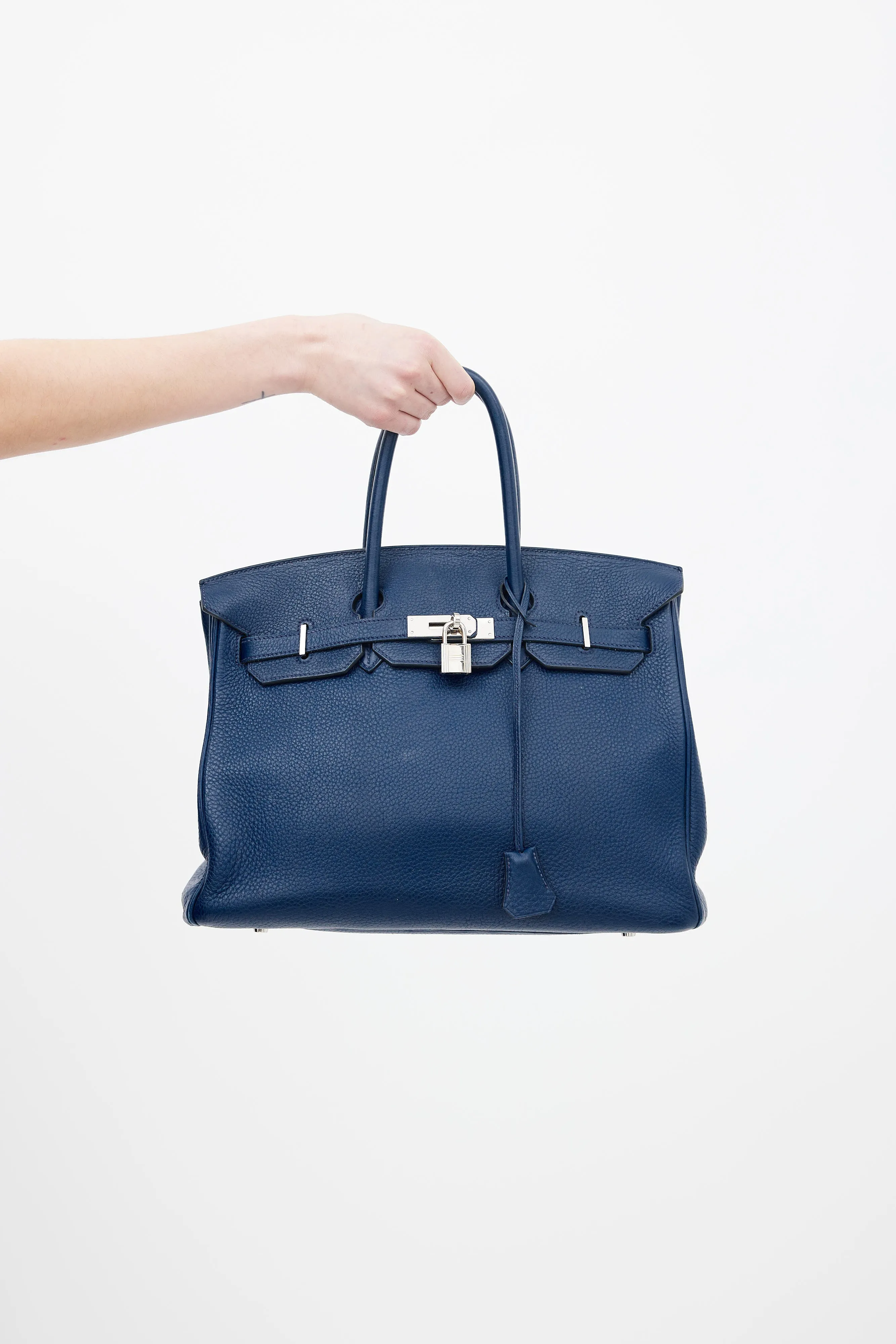 2010 Bleu de Malte Clemence Birkin 35 Bag
