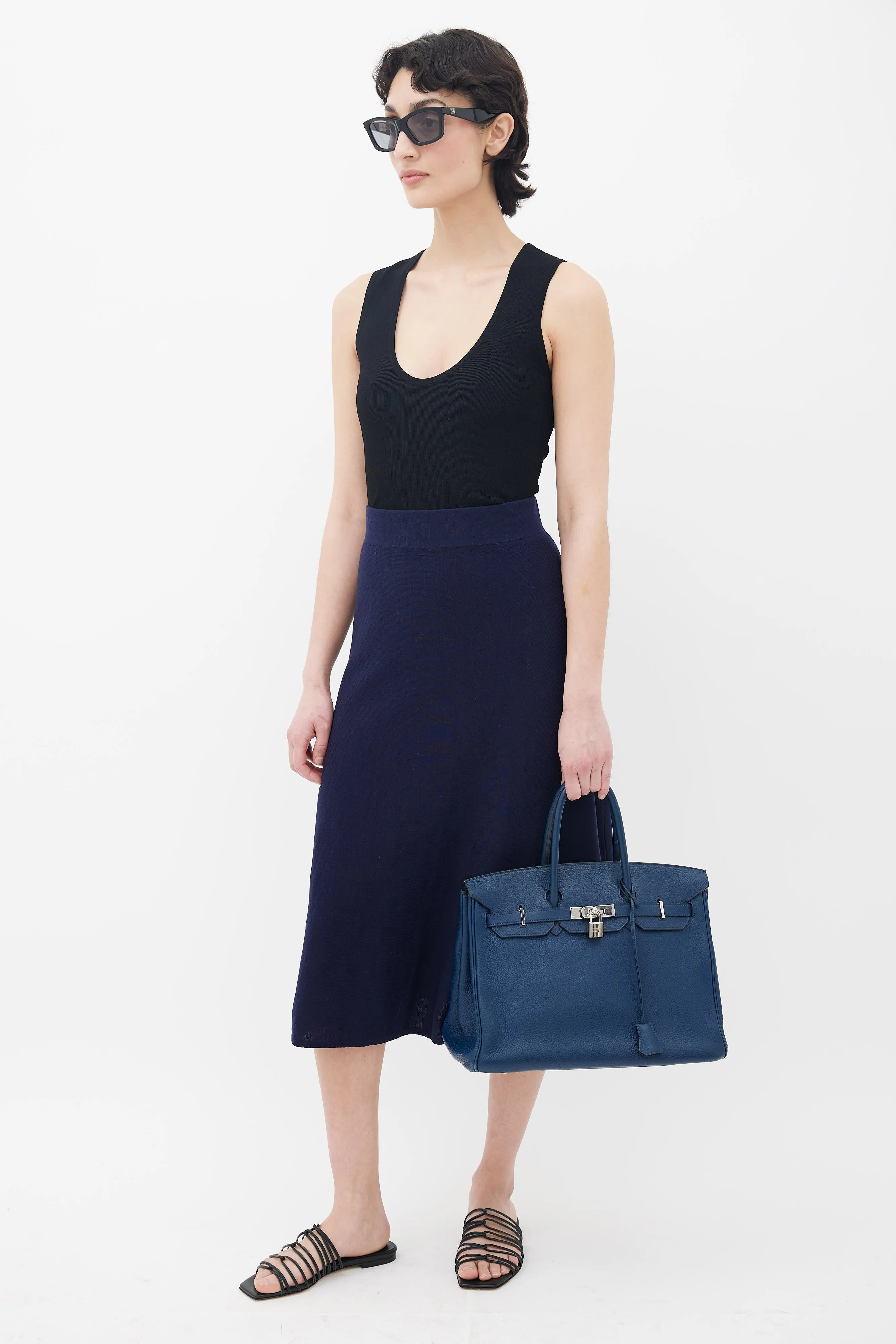 2010 Bleu de Malte Clemence Birkin 35 Bag