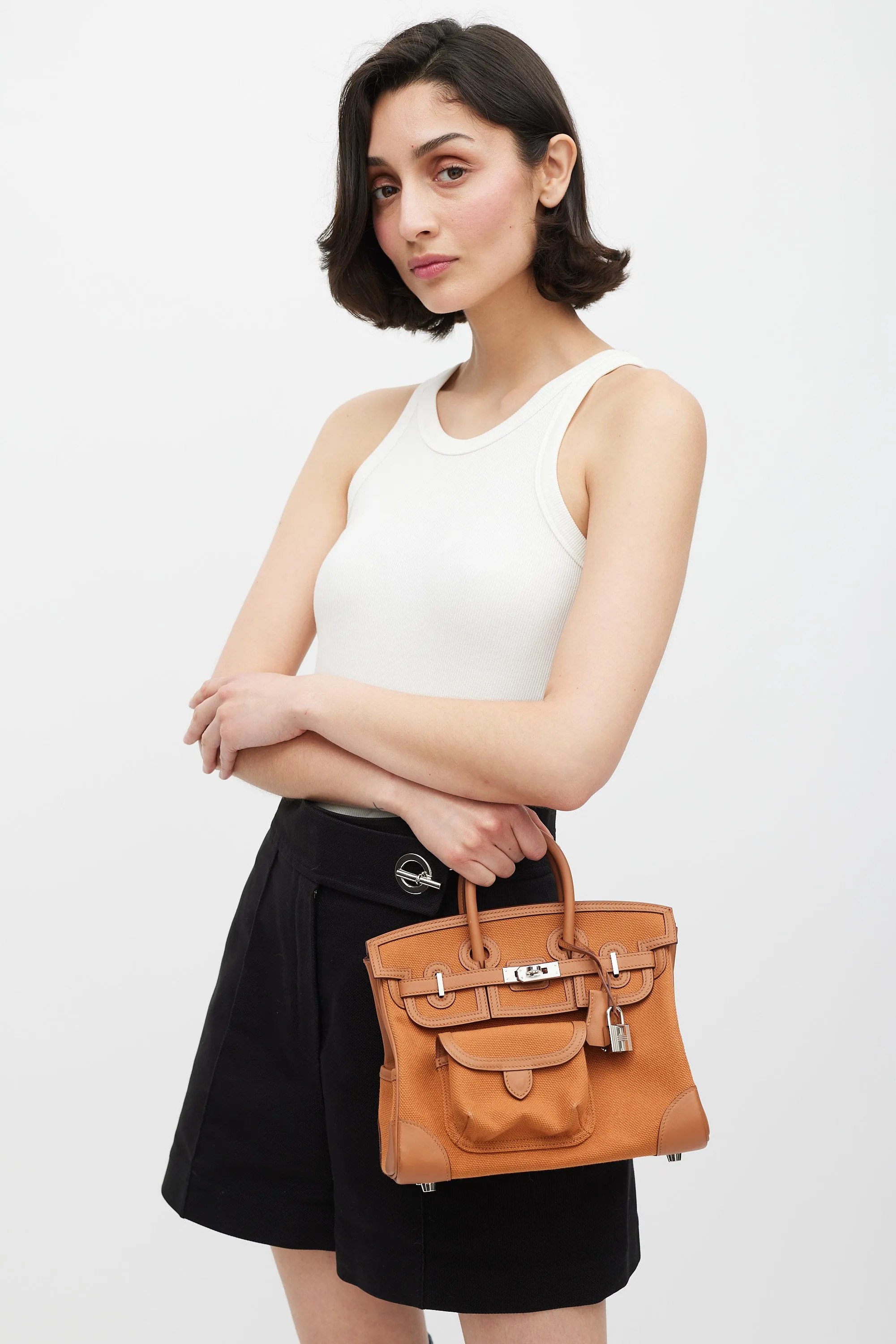 2022 Gold Toile Goeland & Swift Leather Birkin Cargo 25 Bag
