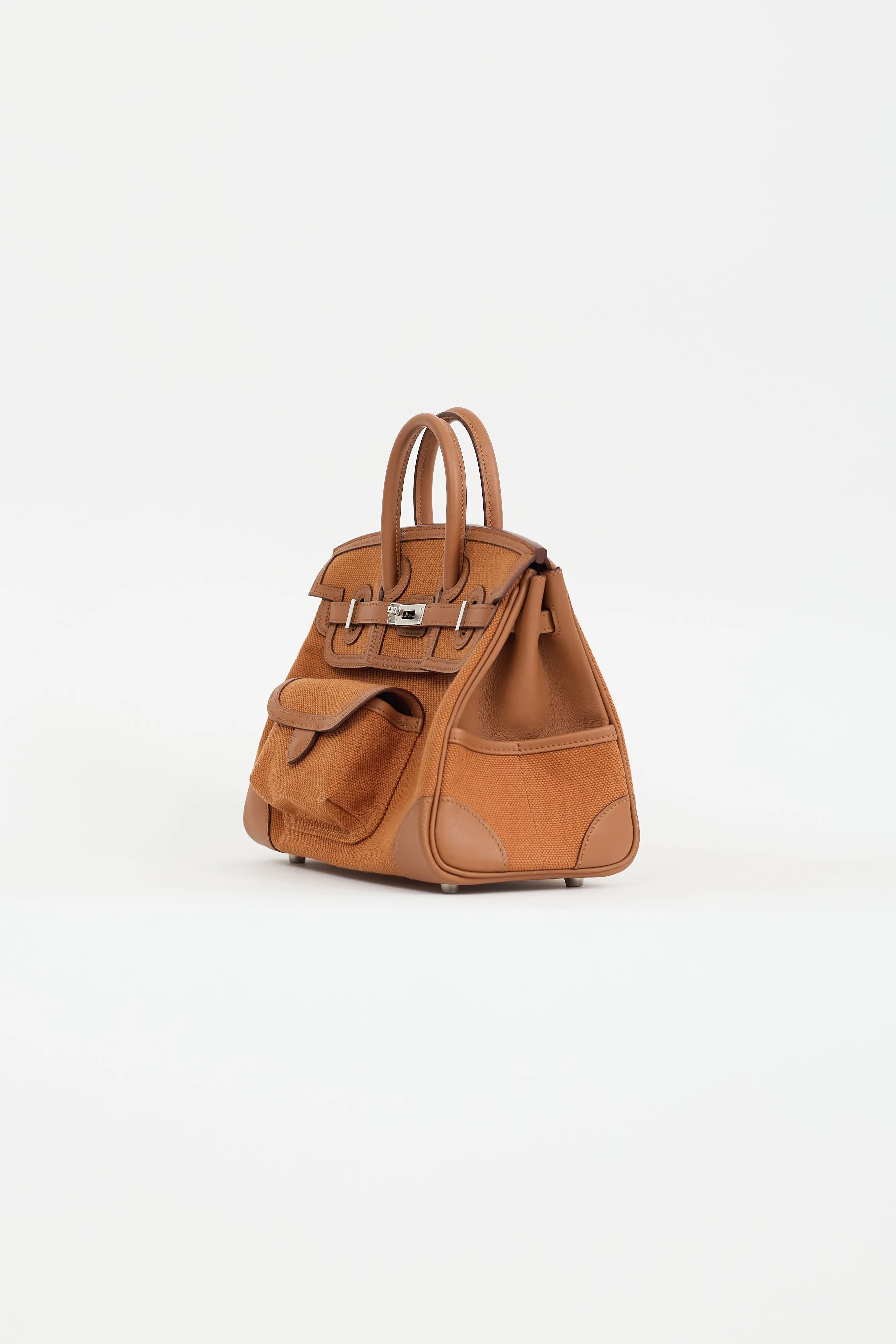 2022 Gold Toile Goeland & Swift Leather Birkin Cargo 25 Bag