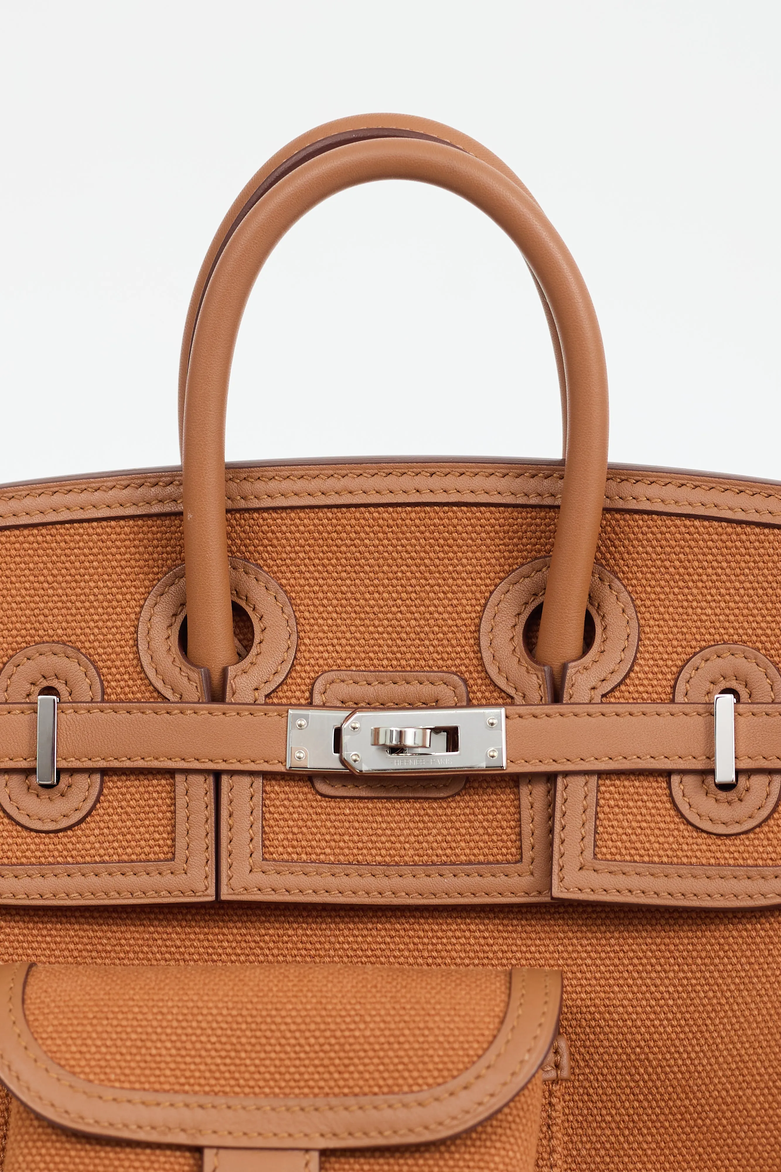 2022 Gold Toile Goeland & Swift Leather Birkin Cargo 25 Bag