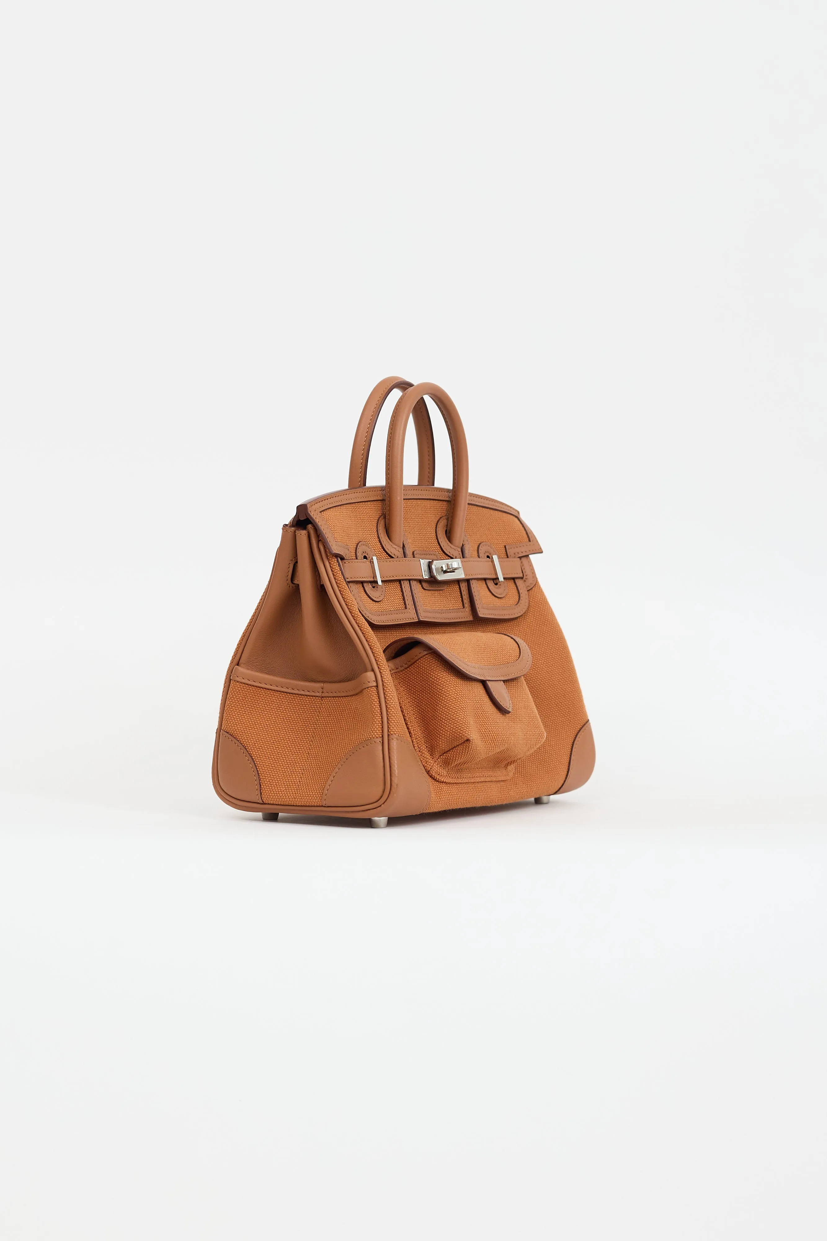 2022 Gold Toile Goeland & Swift Leather Birkin Cargo 25 Bag