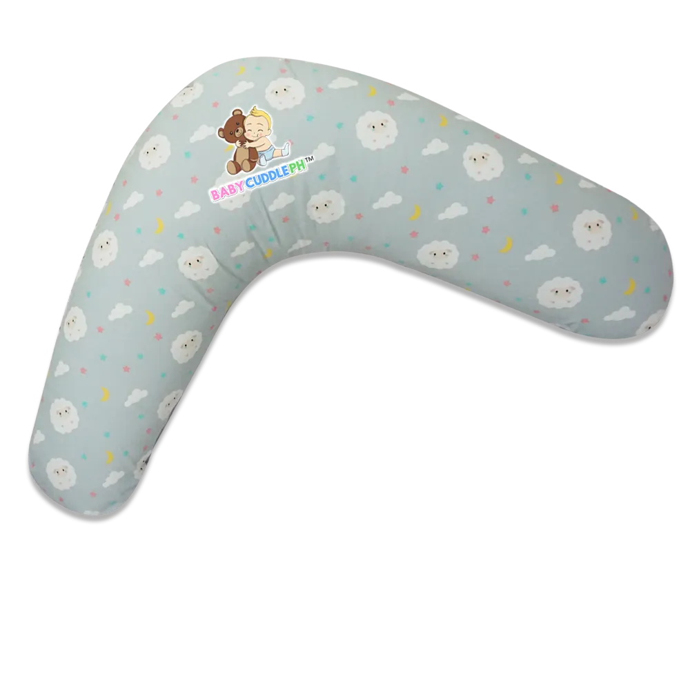 Babycuddle Nursing Pillow (Multi-use) - Baby Sheep in Light Gray