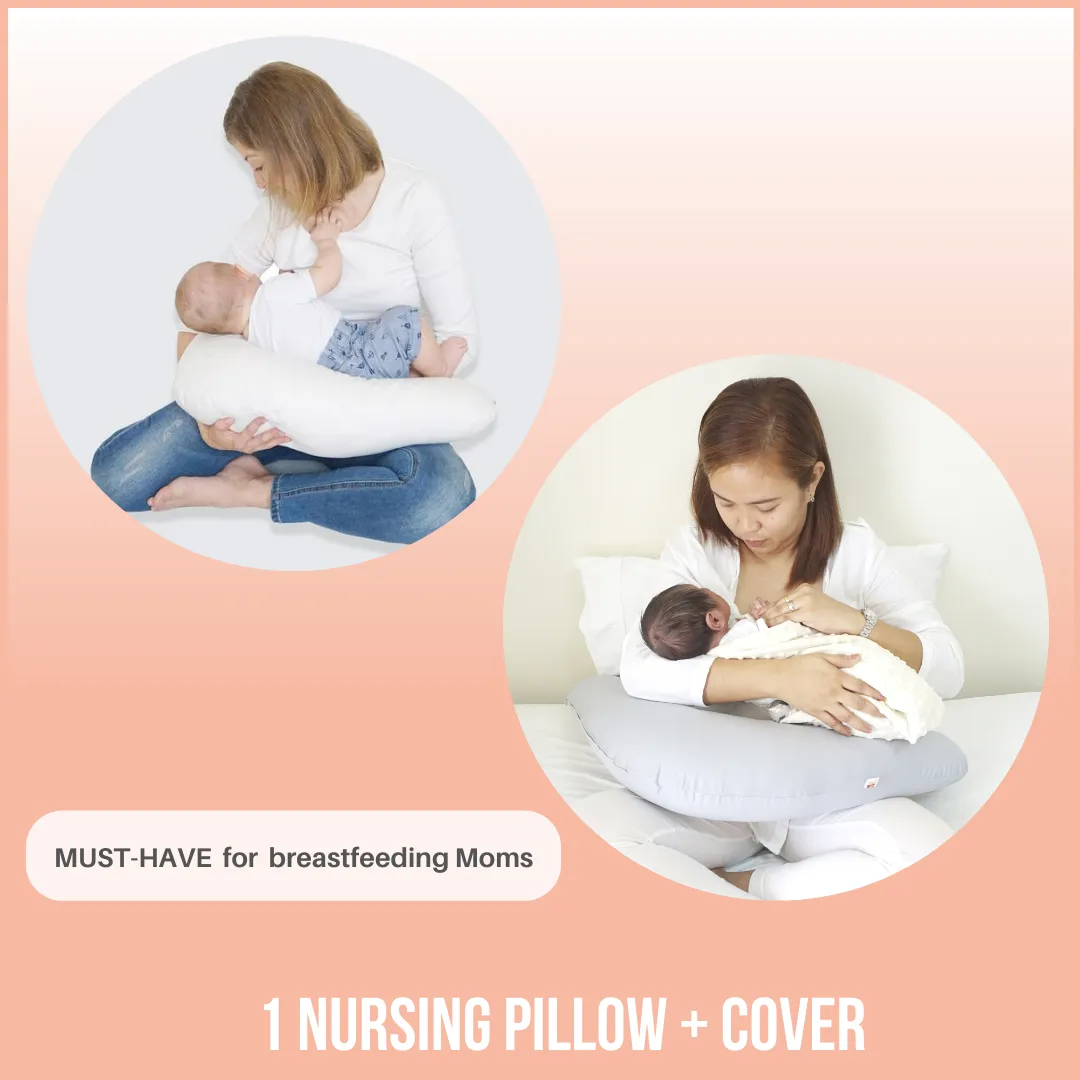 Babycuddle Nursing Pillow (Multi-use) - Dino in Cream
