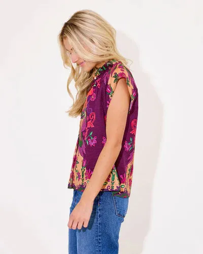 Birkin Top | Peacock Bloom