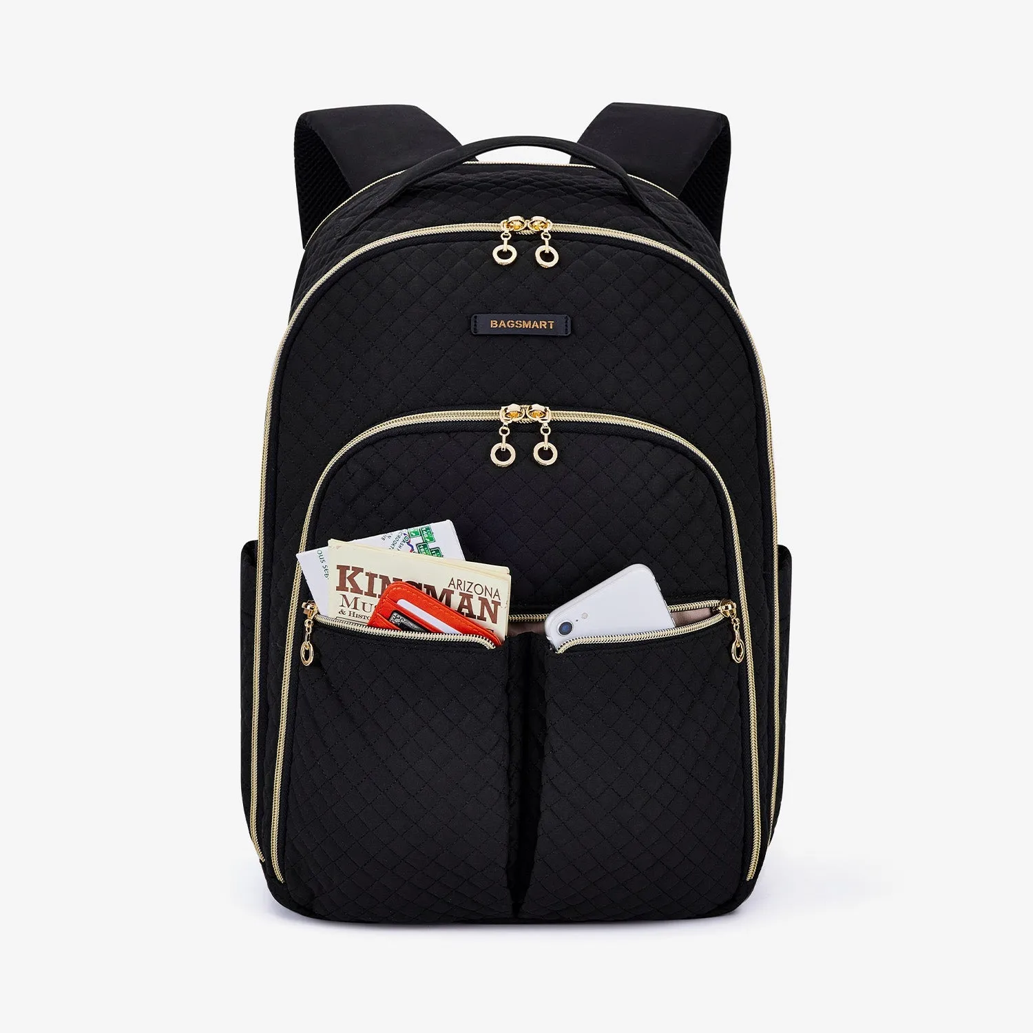 Bonchemin Black Laptop Backpacks for Women
