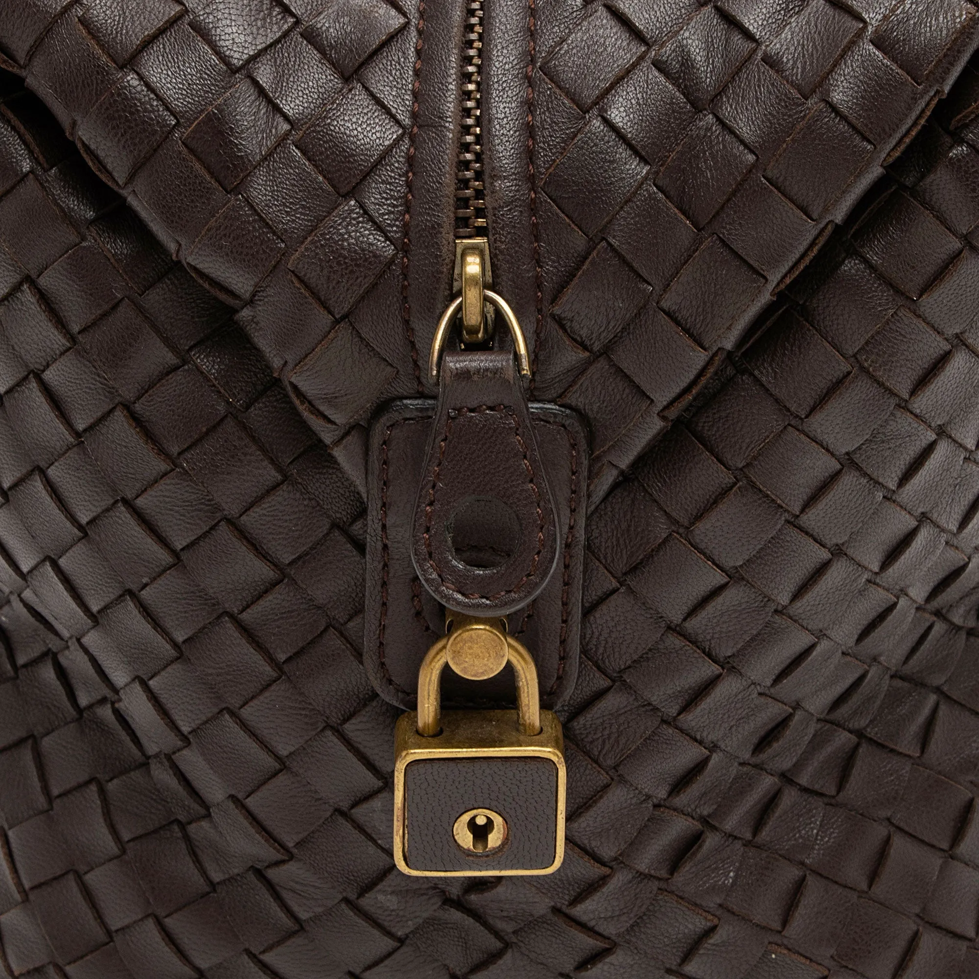 Bottega Veneta Intrecciato Nappa Montaigne Small Satchel (SHF-4lcw1Z)