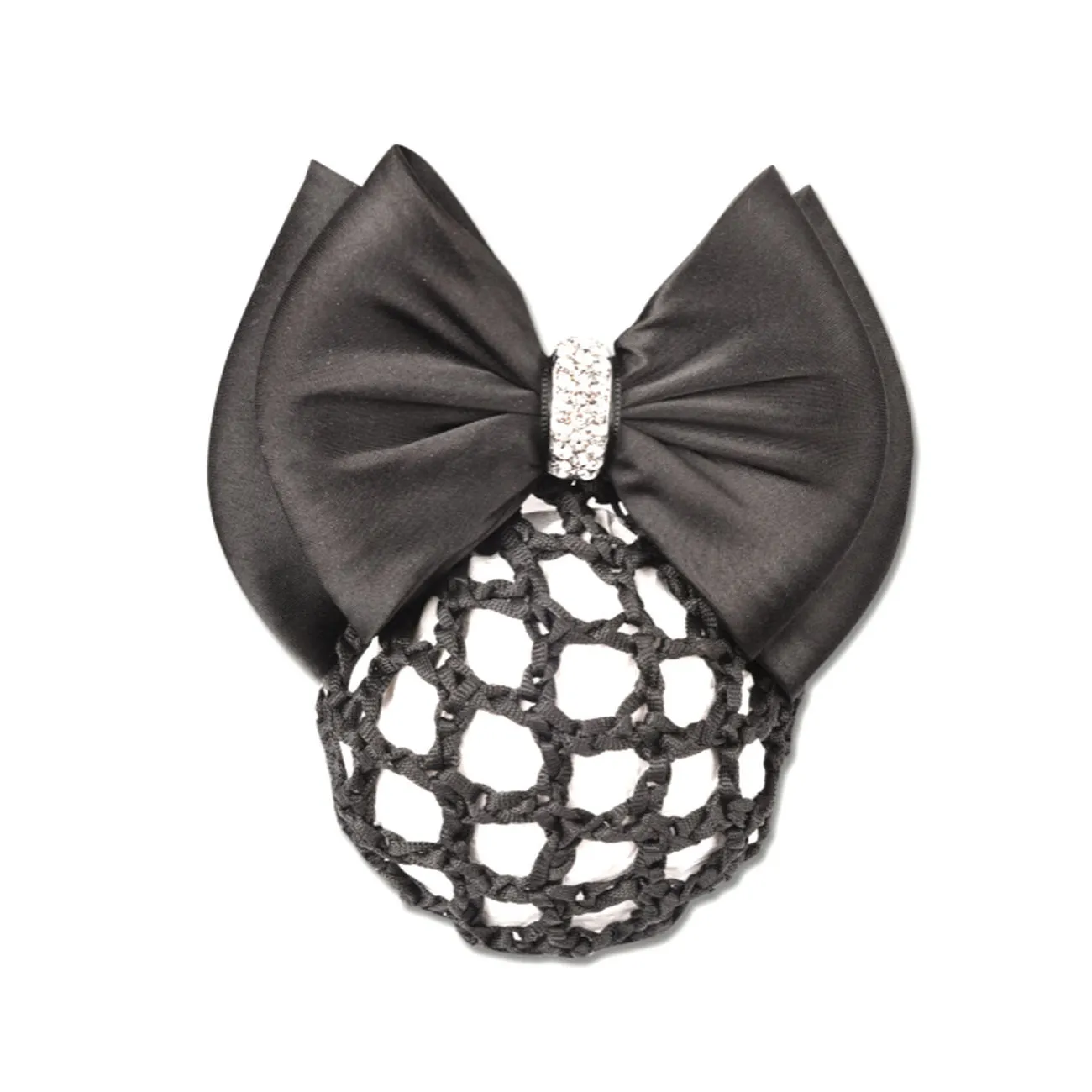 BUN NET WITH BOW AND CLASP