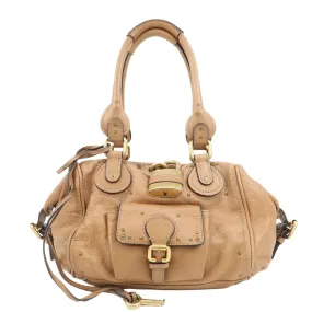 Chloe Paddington Leather Shoulder Bag Hand Bag Brown Used