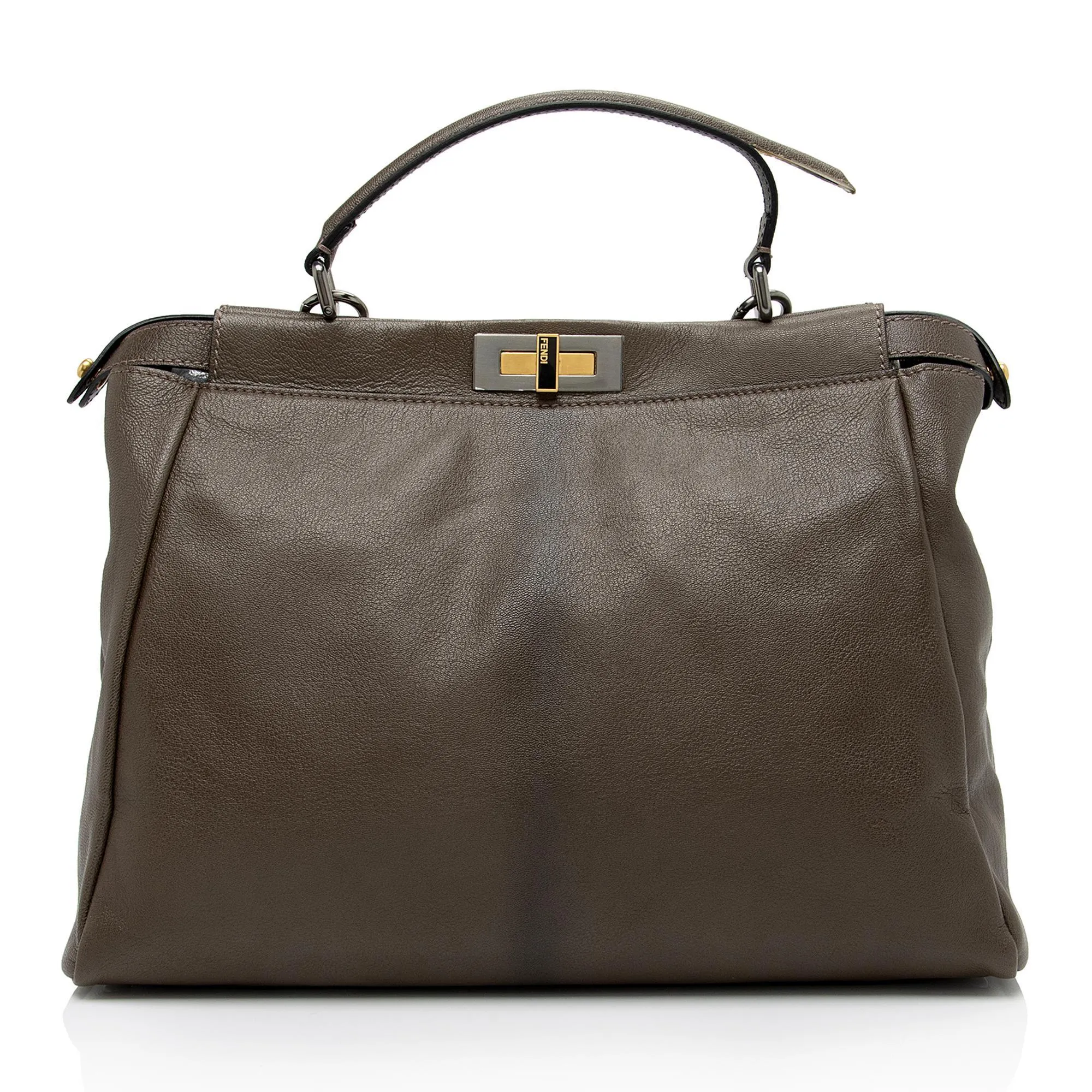 Fendi Goatskin Peekaboo Large Satchel - FINAL SALE (SHF-EF9skv)