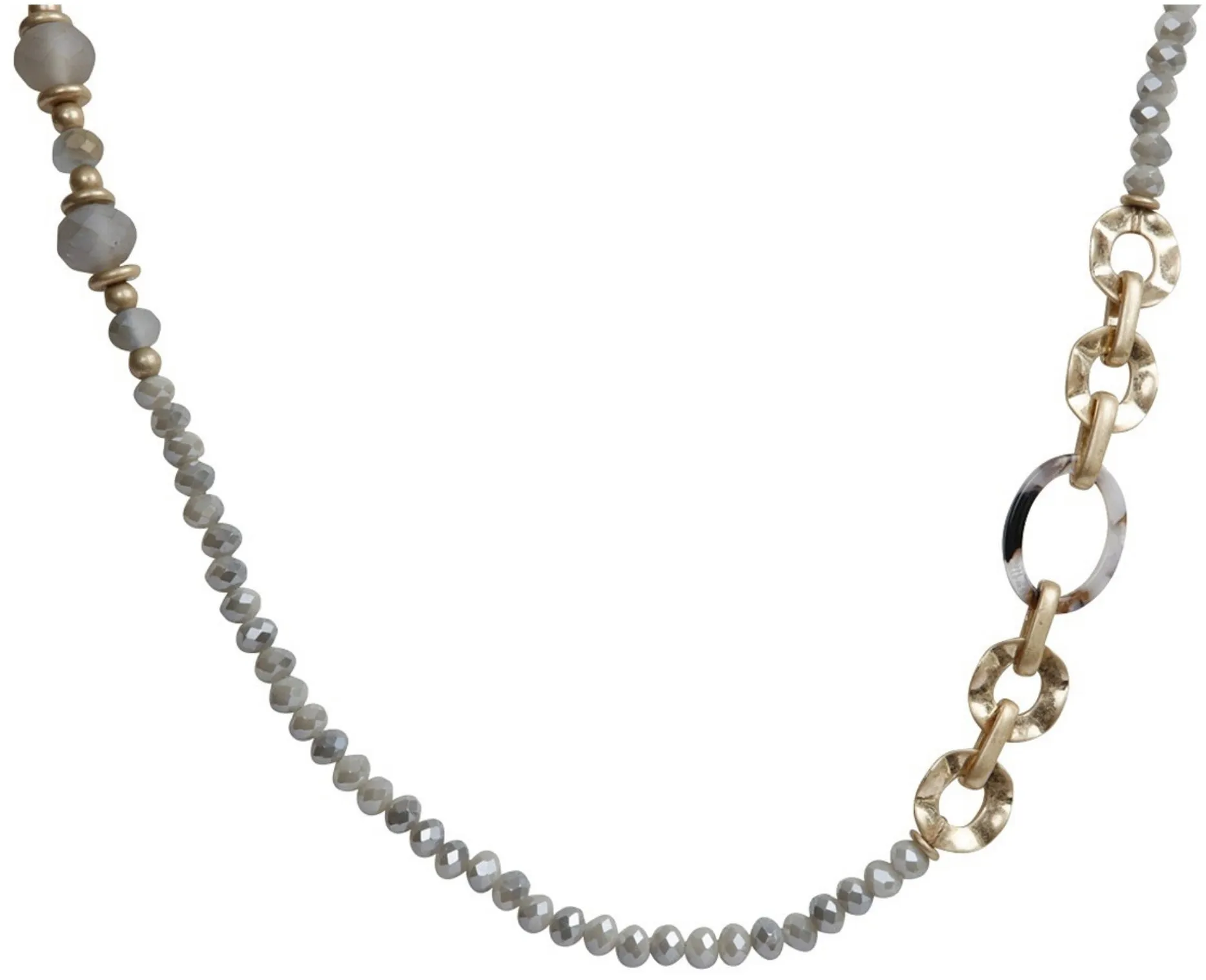 Halskette Chloe gold/grau