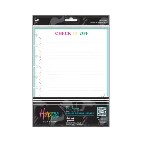 Happy Planner Bright Travels CLASSIC Fill Paper Tània Garcia - Checklist Lined