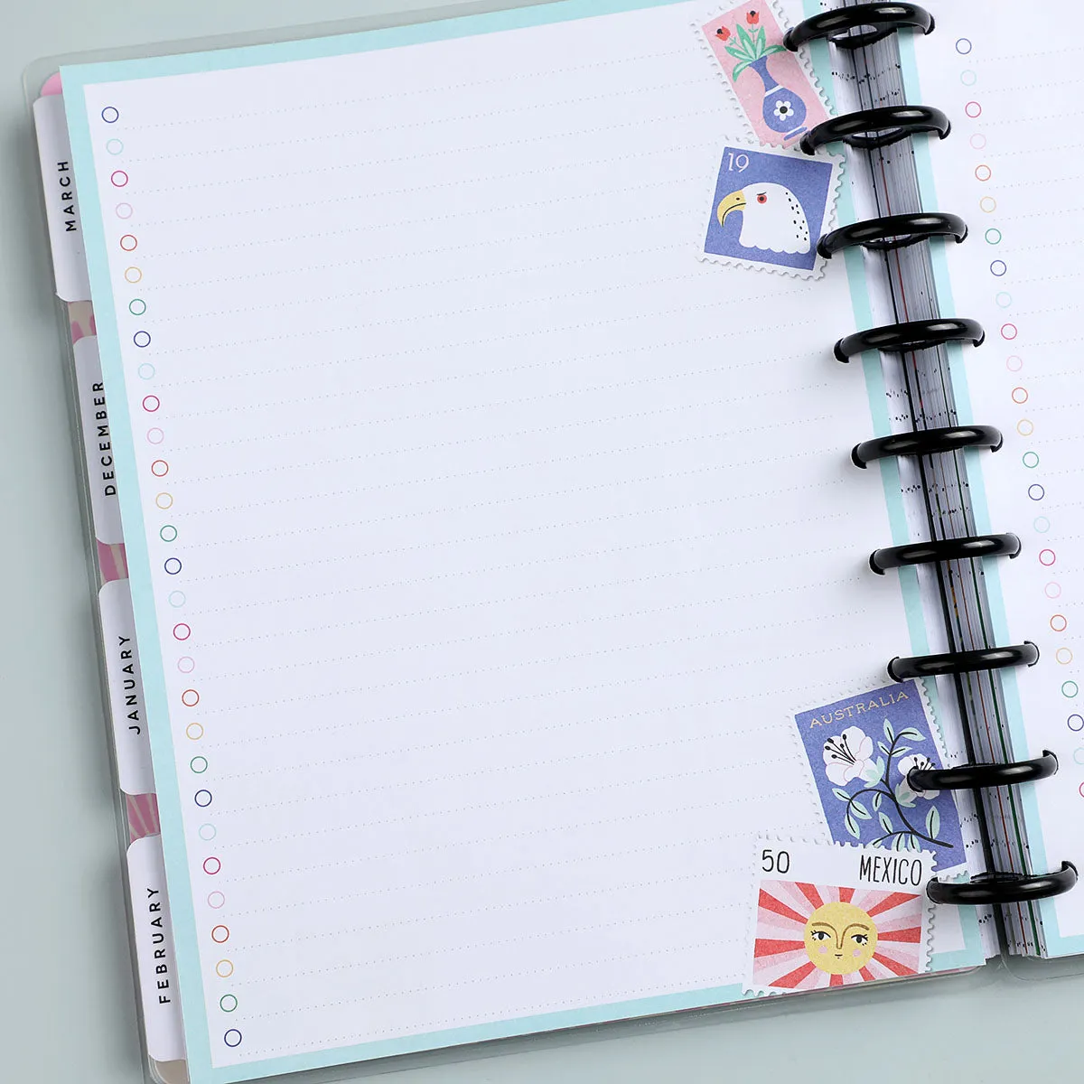 Happy Planner Bright Travels CLASSIC Fill Paper Tània Garcia - Checklist Lined