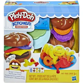 Hasbro Play-Doh Kitchen Creation Burgers and Fries Play Set 3Y 