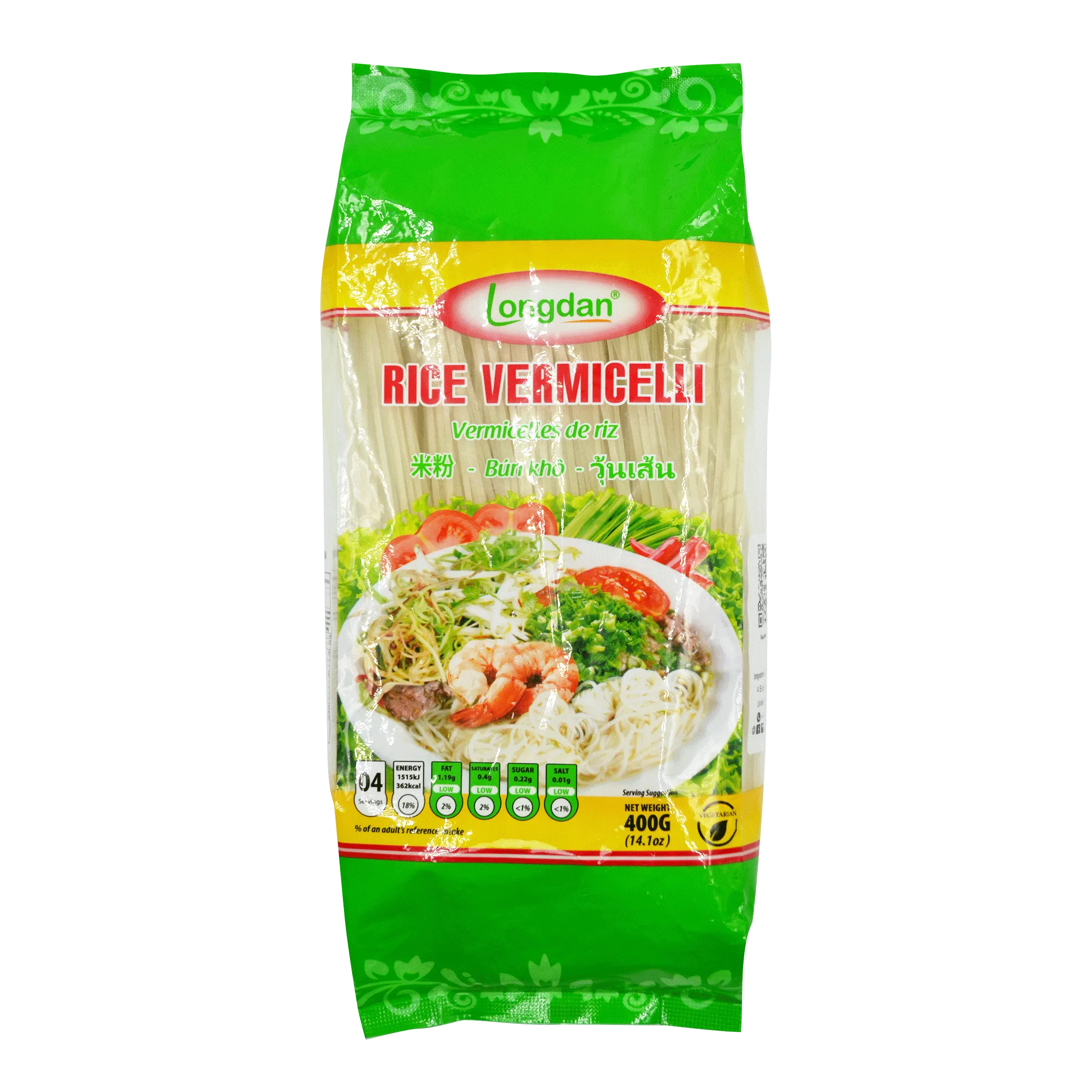 Longdan Rice Vermicelli 1.4mm 400g (Case 25)