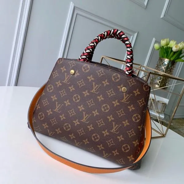 Monogram Canvas Montaigne Mm Braided Top Handle Bag M44672 2019 Collection