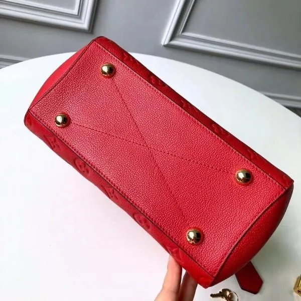 Monogram Empreinte Leather Montaigne Bb Bag Cerise