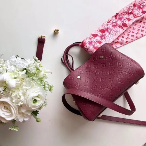 Monogram Empreinte Leather Montaigne Bb Bag Raisin