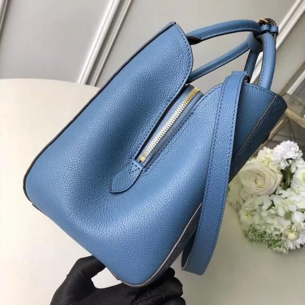 Monogram Empreinte Leather Montaigne Mm Bag Bleu Jean