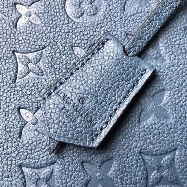Monogram Empreinte Leather Montaigne Mm Bag Bleu Jean