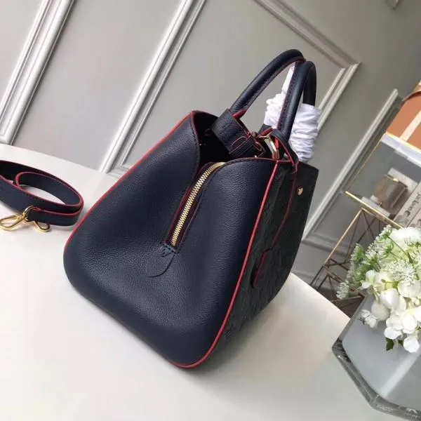 Monogram Empreinte Leather Montaigne Mm Bag M42746 Marine Rouge