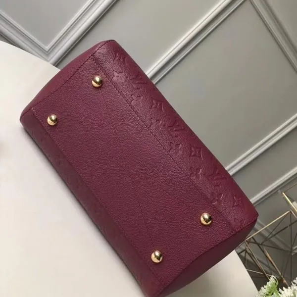 Monogram Empreinte Leather Montaigne Mm Bag M43258 Raisin