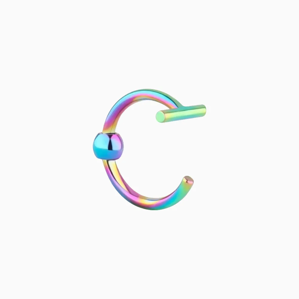 T Shape Nose Hoop