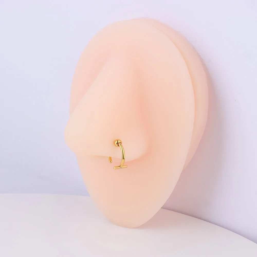 T Shape Nose Hoop