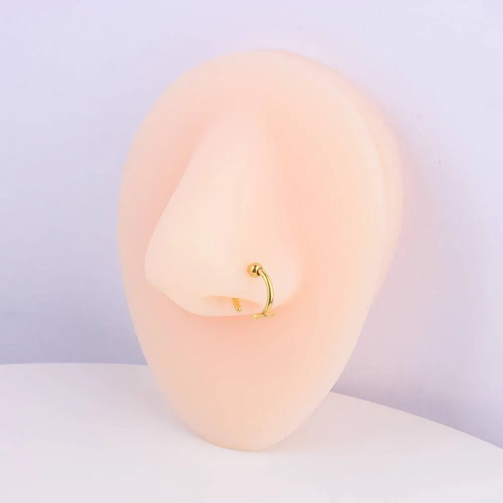 T Shape Nose Hoop